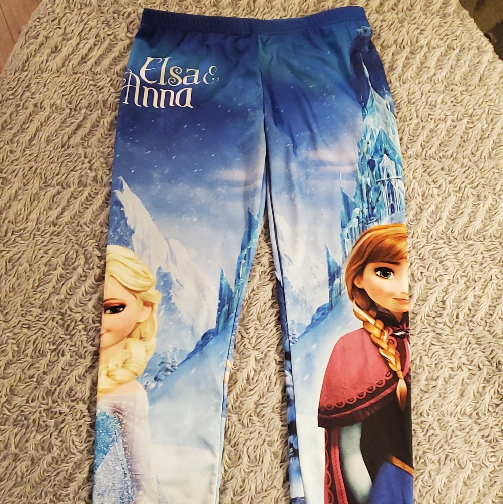 Disney frozen girls Leggings sz large 🍊